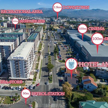 Hotel Ambiente Подгорица Екстериор снимка